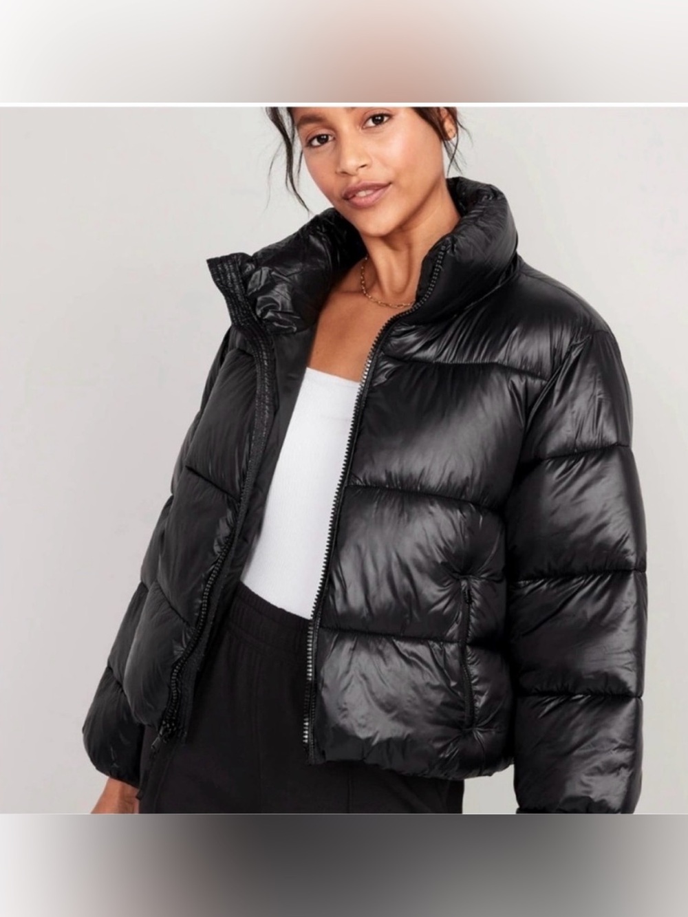 Old Navy Black Puffer Jacket